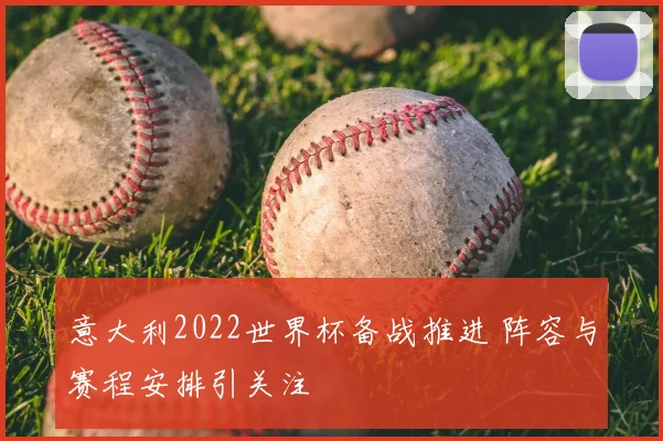 意大利2022世界杯备战推进 阵容与赛程安排引关注